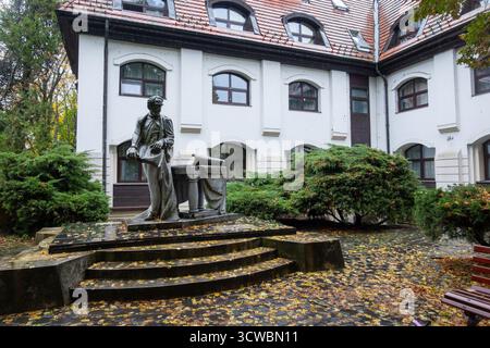Tokaj, Hongrie - 27 octobre 2023 : statue de Szechenyi Istvan à Tokaj, Hongrie en automne Banque D'Images