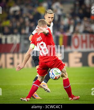 Sinsheim, Allemagne. 10 octobre 2025. Nico Schlotterbeck (DFB) Allemagne - Luxembourg Deutschland - Luxembourg 10.10.2025 Copyright (nur für journalistis Banque D'Images