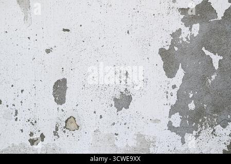 Vieux mur avec peinture pelable. Texture du béton et du plâtre. Fond grunge vintage abstrait avec des fissures, des abrasions et des irrégularités. Banque D'Images