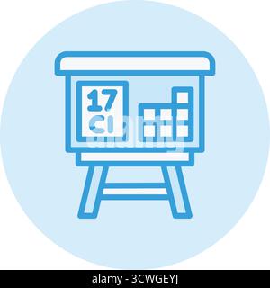 Tableau périodique icône vectorielle illustration de conception Illustration de Vecteur