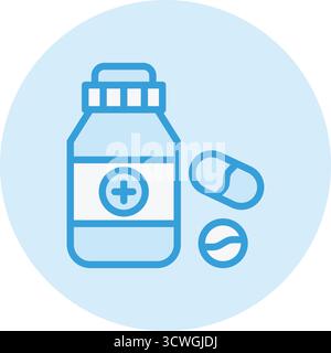 Illustration de conception d'icône de vecteur de médecine Illustration de Vecteur