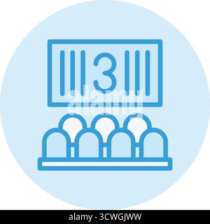 Illustration de conception d'icône de vecteur de compte à rebours Illustration de Vecteur