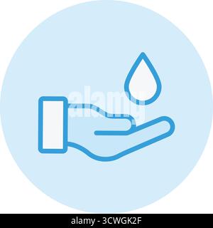 Illustration de conception d'icône de vecteur de crème pour les mains Illustration de Vecteur