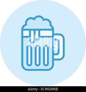 Illustration de conception d'icône de vecteur de bière Illustration de Vecteur