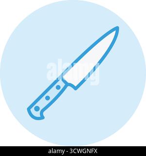 Illustration de conception d'icône de vecteur de couteau Illustration de Vecteur