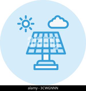 Illustration de conception d'icône de vecteur de système solaire Illustration de Vecteur