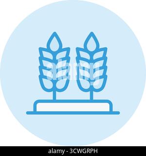 Illustration de conception d'icône de vecteur de blé Illustration de Vecteur