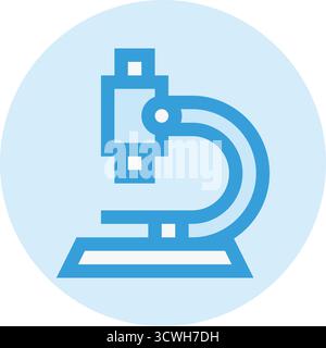 Illustration de conception d'icône de vecteur de microscope Illustration de Vecteur