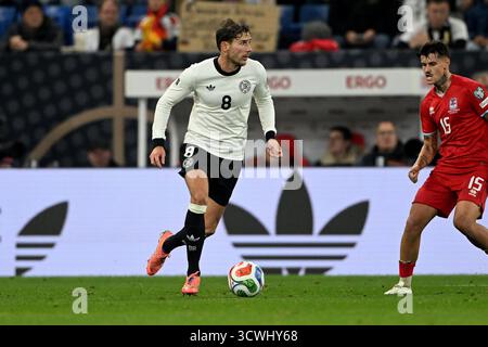 Sinsheim, Deutschland. 10 octobre 2025. Fussball ; saison 2025/2026, saison 2025/26, WM-Qualifikation zur WM 2026, 7. Spieltag, Journée 7, Gruppe A, Group A, Deutschland gegen Luxemburg AM 10.10.2025 in Sinsheim. UBz : 08 Leon Goretzka, Deutschland. Crédit : dpa/Alamy Live News Banque D'Images