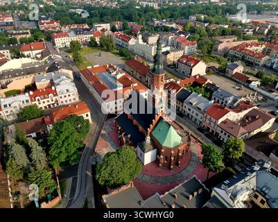 Vieille église et place du marché à Radom, Pologne Banque D'Images