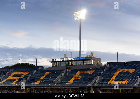 11 octobre 2025 ; Pawtucket, Rhode Island, États-Unis; les fans pénètrent dans le stade Centreville Bank avant un match de football de l'USL entre le Rhode Island Football Club et les Rowdies de Tampa Bay. c) Burt Granofsky/CSM Banque D'Images