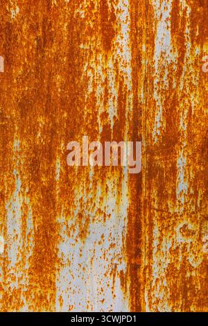 Texture métallique fortement rouillée Banque D'Images