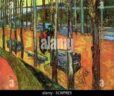 Vincent van Gogh, les Alyscamps, peinture à l'huile sur toile, 1888 Banque D'Images