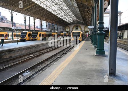 Gare de Porto-Sao Bento à Porto, Portugal. Banque D'Images
