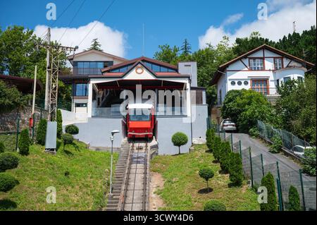 Gare funiculaire à Bilbao, Espagne Banque D'Images