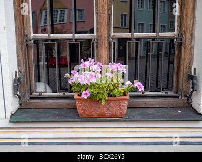 Allemagne, Bavière, Munich, château de Neschwanstein, petite ville de Landsberg am Lech, paysages d'automne et photos de la ville. Mairie, parc, surf, Oktoberfe Banque D'Images