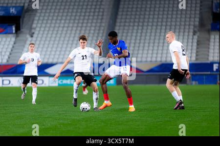 Grenoble, France. 13 octobre 2025. Dayanne Methalie (13 France) en action lors du match de qualification du Championnat d'Europe des moins de 21 ans de l'UEFA 2027 entre la France et l'Estonie au stade des Alpes à Grenoble (Constance Bugaut/SPP) crédit : SPP Sport photo de presse. /Alamy Live News Banque D'Images