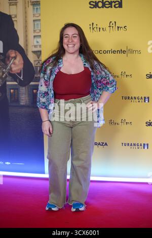 Madrid, Espagne, le 13 octobre 2025 : L'actrice Sara Sierra pose pour les médias lors de la première Photocall 'le dîner' le 13 octobre 2025, au Kinépolis Ciudad de la IMAX à Madrid, Espagne. Crédit : Alberto Brevers / Alamy Live News. Banque D'Images
