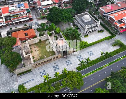 Photographie aérienne du temple de Jingjing dans la ville antique de Quanzhou, ville de Quanzhou, province de Fujian Banque D'Images