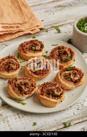 Pâte feuilletée au tofu fumé Banque D'Images