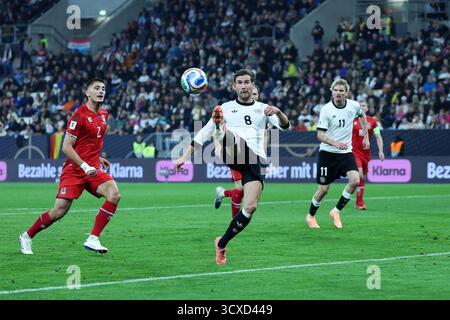 Sinsheim, Allemagne. 10 octobre 2025. Fussball WM-Qualifikation Deutschland - Luxemburg AM 10.10.2025 in der PreZero Arena in Sinsheim Leon Goretzka ( Deutschland ), la réglementation mitte DFB interdit toute utilisation de photographies comme séquences d'images et/ou quasi-vidéo. Foto : Revierfoto crédit : ddp Media GmbH/Alamy Live News Banque D'Images