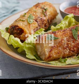 Rouleaux de printemps Banque D'Images