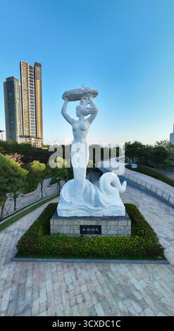 Shenzhen Nanshan Shekou Landmark Chine Merchants Tower Sea World photographie aérienne Banque D'Images