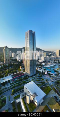 Shenzhen Nanshan Shekou Landmark Chine Merchants Tower Sea World photographie aérienne Banque D'Images