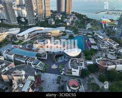 Shenzhen Nanshan Shekou Landmark Chine Merchants Tower Sea World photographie aérienne Banque D'Images