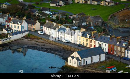 Vues aériennes sur l'île de Whithorn, Dumfries et Galloway Banque D'Images