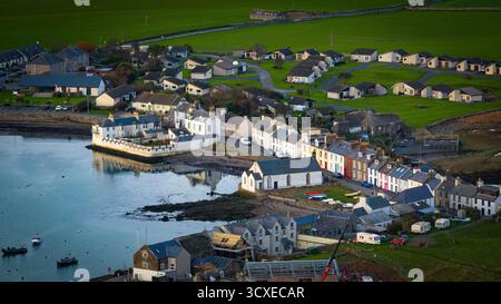 Vues aériennes sur l'île de Whithorn, Dumfries et Galloway Banque D'Images