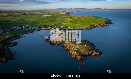 Vues aériennes sur l'île de Whithorn, Dumfries et Galloway Banque D'Images