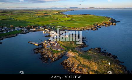 Vues aériennes sur l'île de Whithorn, Dumfries et Galloway Banque D'Images
