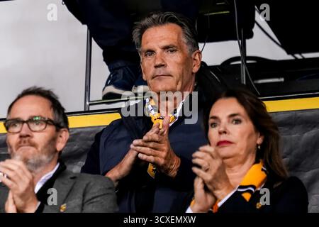 Arnhem, pays-Bas. 06 octobre 2025. ARNHEM, 06-10-2025, GelreDome, saison 2025/2026, football néerlandais Keuken Kampioen Divisie, match entre vitesse et FC Den Bosch, photo montre Boudewijn Sanders crédit : Pro Shots/Alamy Live News Banque D'Images
