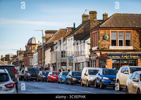 Annan High Street, Dumfriesshire Banque D'Images