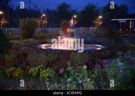 Flower Park Macungie Pa la nuit du défilé Macungie Halloween Banque D'Images