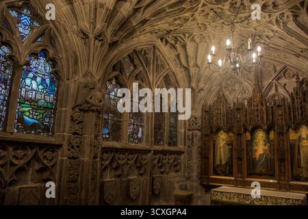 La chapelle Stanbury dans la cathédrale de Hereford Banque D'Images
