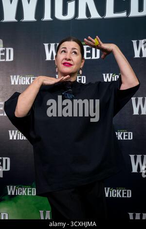 Wicked Premiere, Madrid, Espagne - 08 octobre 2025 Pepa Charro assiste à Wicked Premiere au Nuevo Teatro Alcala le 08 octobre 2025 à Madrid, Espagne crédit : Miguel Escavias/Alfa images/Alamy Live News crédit : Miguel Escavias/Alfa images/Alamy Live News crédit : Miguel Escavias/Alfa images Madrid Nuevo Teatro Alcala Madrid Spain Copyright : x x2025xMiguelxEscavias/AlfaxImagx Banque D'Images