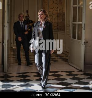 Saint Ouen, Paris, France. 14 octobre 2025. YaÃ« l Braun-Pivet Président de l'Assemblée nationale. (Crédit image : © Sadak Souici/ZUMA Press Wire) USAGE ÉDITORIAL SEULEMENT ! Non destiné à UN USAGE commercial ! Banque D'Images