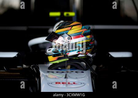 Montmelo, Espagne. 15 octobre 2025. BARCELONE, ESPAGNE - 15 OCTOBRE : une vue détaillée du casque Chistian Ho pendant le premier jour des essais d'après-saison de formule 3 FIA au circuit de Barcelona Catalunya le 15 octobre 2025 à Barcelone, Espagne. (Photo de Pablo Rodriguez/Quality Sport images) crédit : QSP/Alamy Live News Banque D'Images
