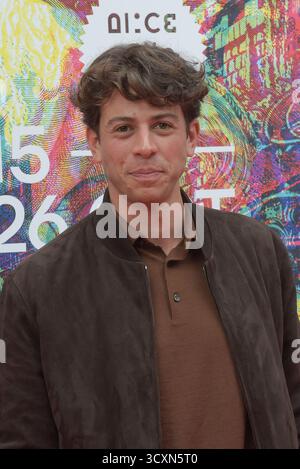Italie, Rome, 15 octobre 2025. 20ème Festival du film de Rome 2025. Tapis rouge du film 'Squali' (requins) photo : Francesco Centorame photo © Fabio Mazzarella/Sintesi/Alamy Live News Banque D'Images