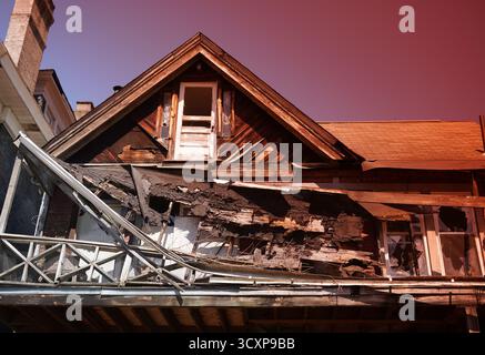 Bâtiment abandonné à Wilkinsburg, PA Banque D'Images