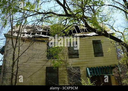 Bâtiment abandonné à Wilkinsburg, PA Banque D'Images