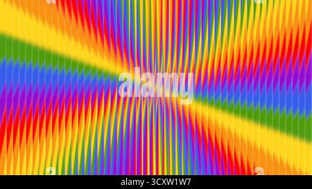 Fond de verre nervuré avec effet de réfraction. Verre rodé avec éclat de soleil arc-en-ciel. Arrière-plan abstrait Banque D'Images