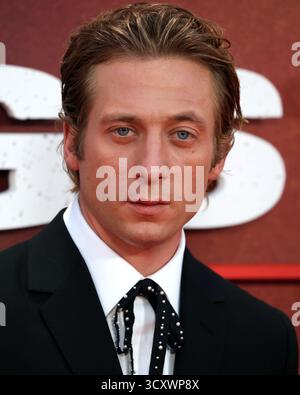 Londres, Royaume-Uni. 15 octobre 2025. Jeremy Allen White assiste à la première britannique de « Springsteen : Deliver me from Nowhere » au 69e Festival du film de Londres BFI au Royal Festival Hall. Crédit : SOPA images Limited/Alamy Live News Banque D'Images