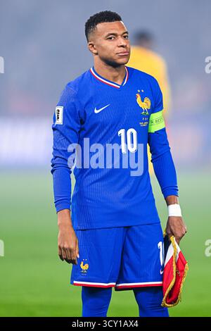 Paris, France. 10 octobre 2025. Kylian Mbappe lors du match de qualification de la Coupe du monde de la FIFA 2026 France vs Azerbaïdjan au Parc des Princes le 10 octobre 2025 à Paris. Crédit : Victor Joly/Alamy Live News Banque D'Images