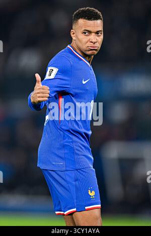 Paris, France. 10 octobre 2025. Kylian Mbappe lors du match de qualification de la Coupe du monde de la FIFA 2026 France vs Azerbaïdjan au Parc des Princes le 10 octobre 2025 à Paris. Crédit : Victor Joly/Alamy Live News Banque D'Images