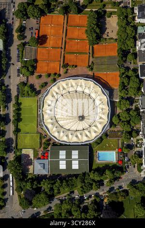 Courts de tennis Rothenbaum, Rothenbaum Sport GmbH, Hambourg, ville libre et hanséatique de Hambourg, Allemagne, Europe, vue aérienne, vue plongeante, ph aérien Banque D'Images
