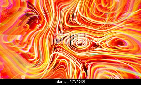 Traînées lumineuses abstraites créant un tourbillon d'énergie Banque D'Images