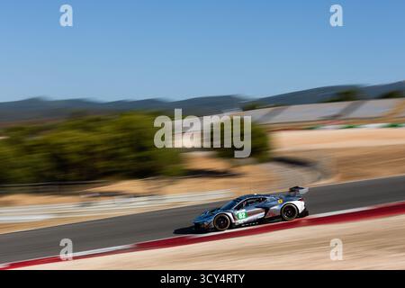 82 ANDRADE Rui (ang), EASTWOOD Charlie (irl), KOIZUMI Hiroshi (jpn), TF Sport, Chevrolet Corvette Z06 GT3.R, LMGT3, action pendant les 4 heures de Portimao, 6ème manche de la European le Mans Series 2025 sur l'Autodromo Internacional do Algarve du 16 au 18 octobre 2025 à Portimao, Portugal Banque D'Images